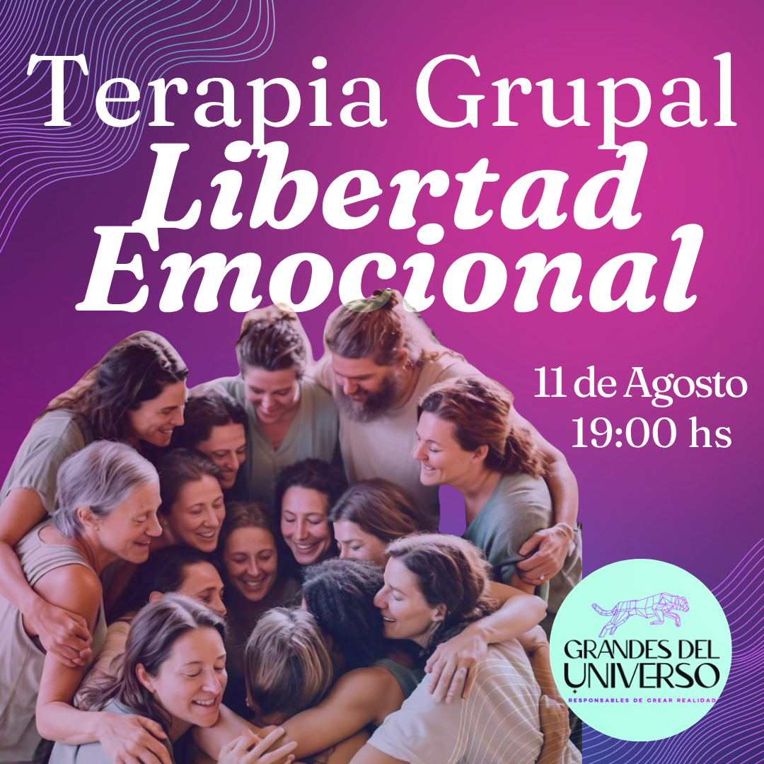 Cupo Terapia Grupal Online Libertad Emocional Agosto